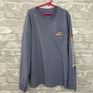 Vineyard Vines Thanksgiving Pocket Long Sleeve Tee